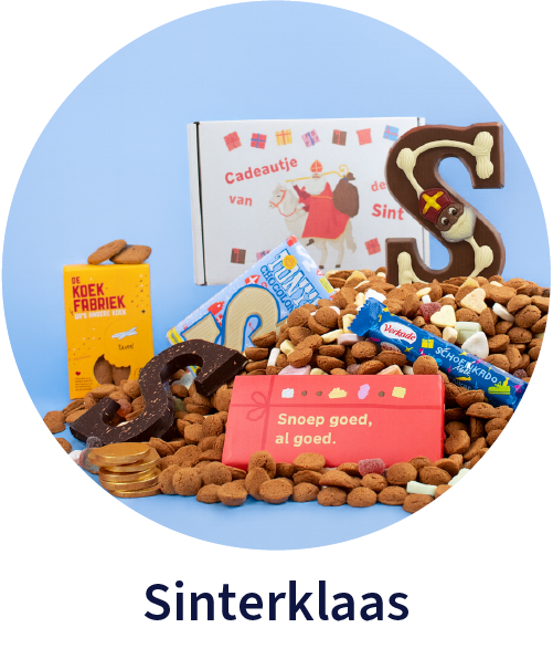 Sinterklaas cadeaupakket met chocoladeletter en strooigoed bestellen